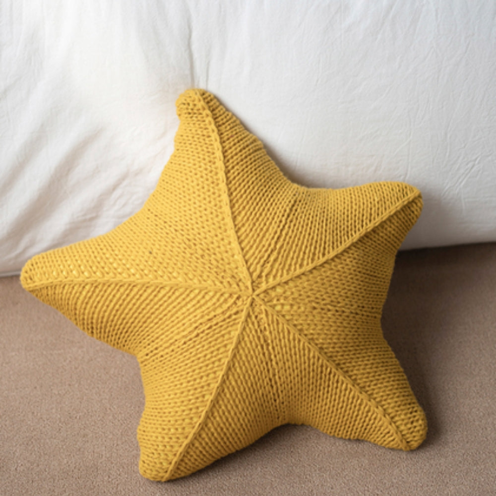 Cushion Hand-Knitted Starfish 20 Inch Machine Washable