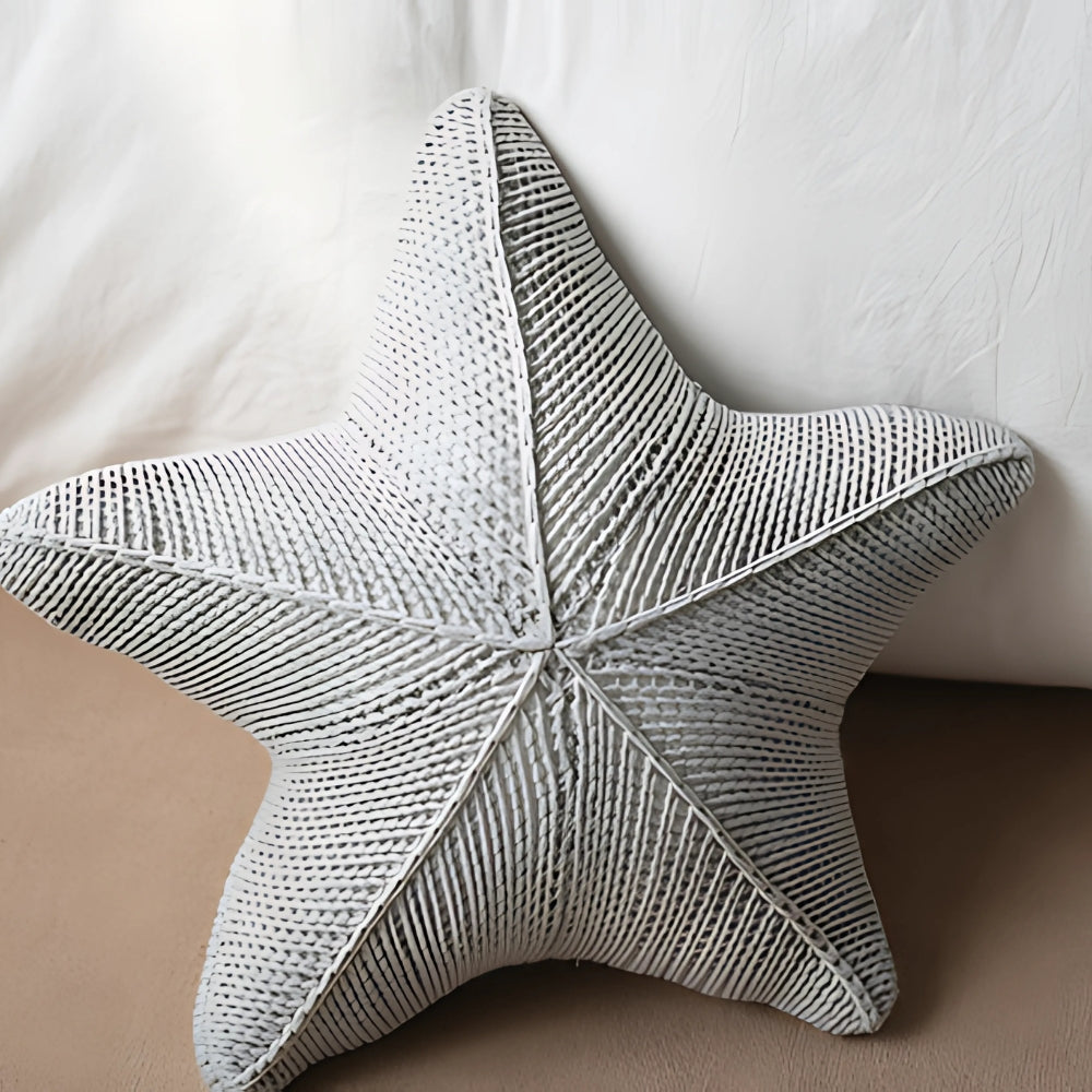Cushion Hand-Knitted Starfish 20 Inch Machine Washable