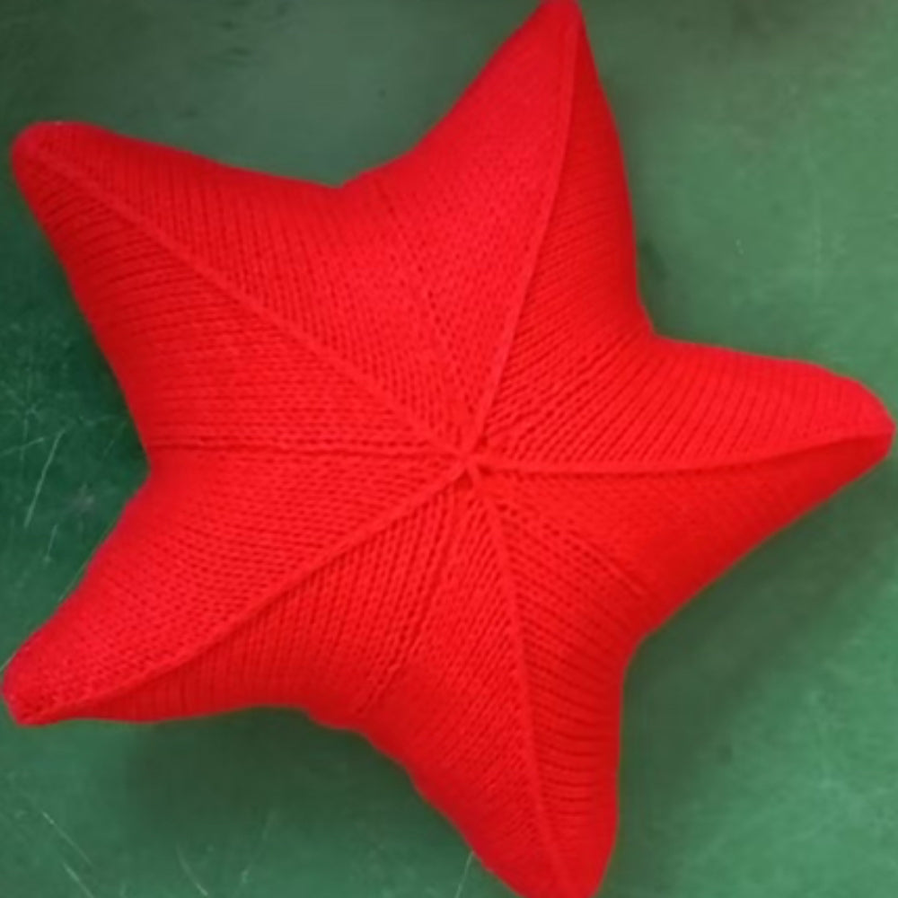 Cushion Hand-Knitted Starfish 20 Inch Machine Washable