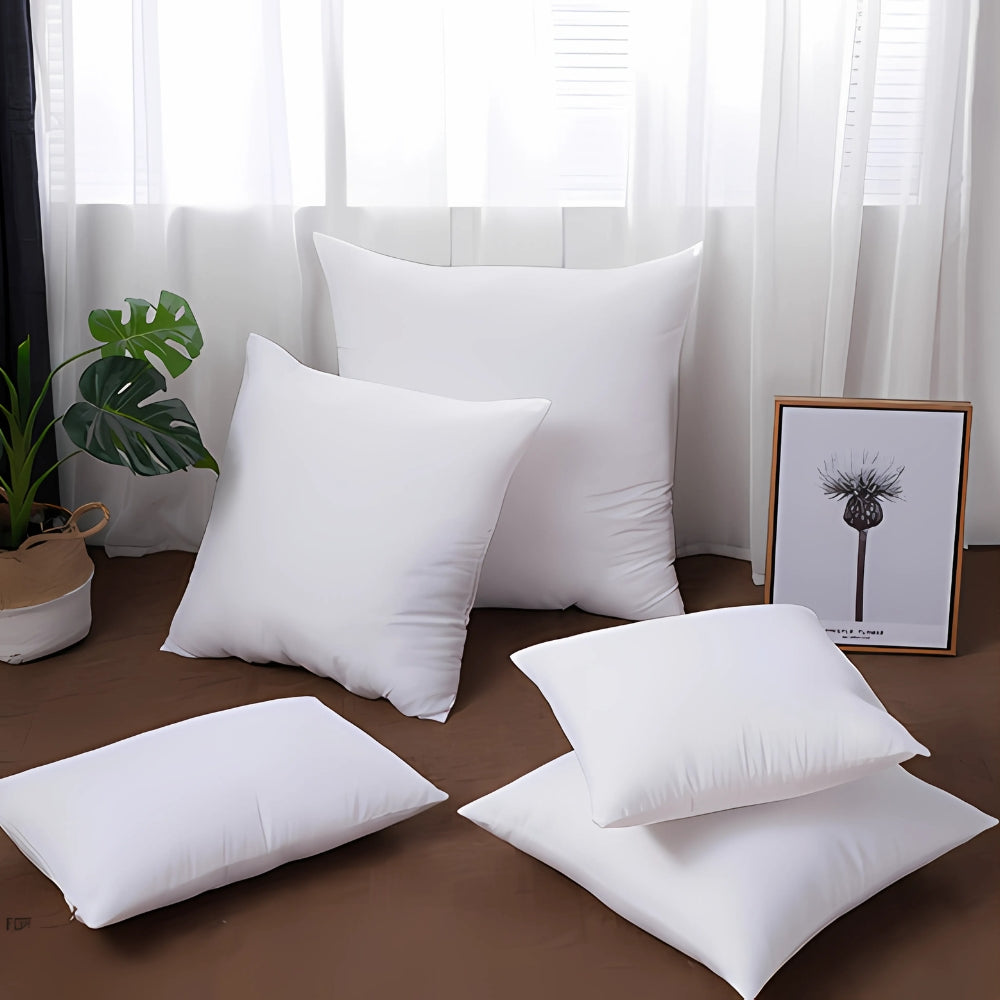 Cushion Insert Plush Support Cotton Blend Retains Shape