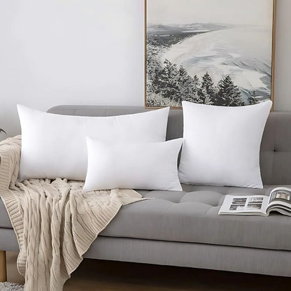 Cushion Insert Plush Support Cotton Blend Retains Shape