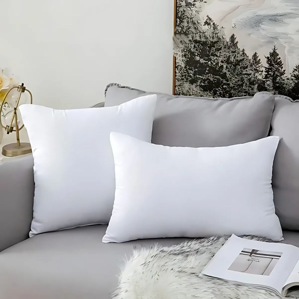Cushion Insert Plush Support Cotton Blend Retains Shape