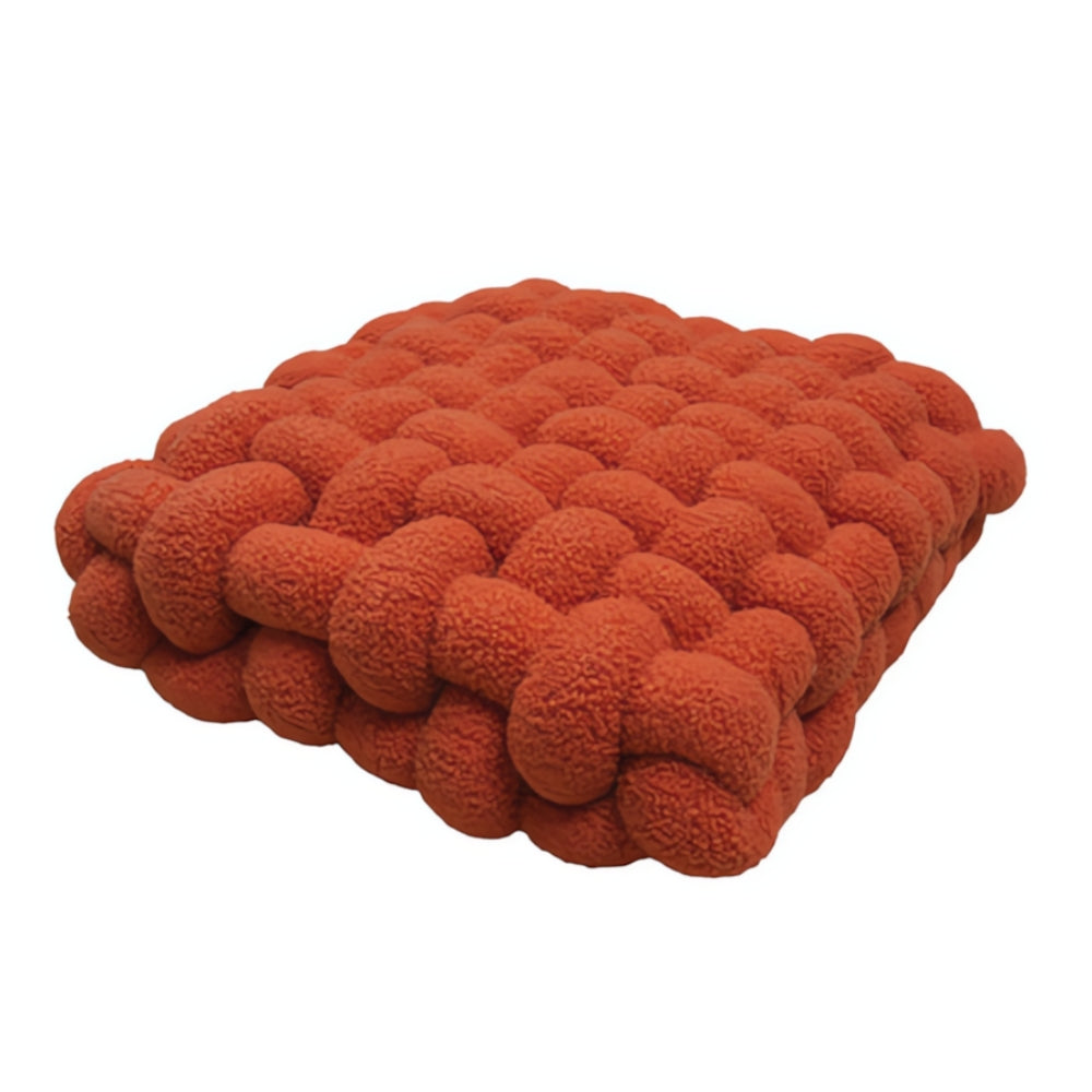 Cushion Knot Boucle Lamb Velvet Cotton Filled