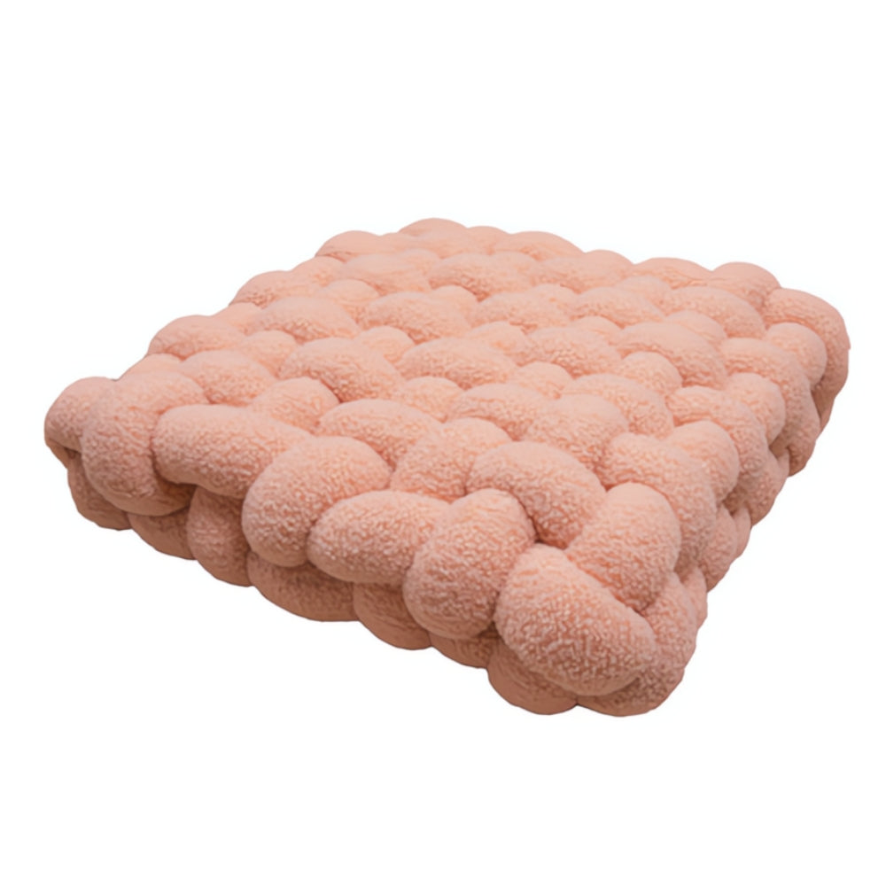 Cushion Knot Boucle Lamb Velvet Cotton Filled