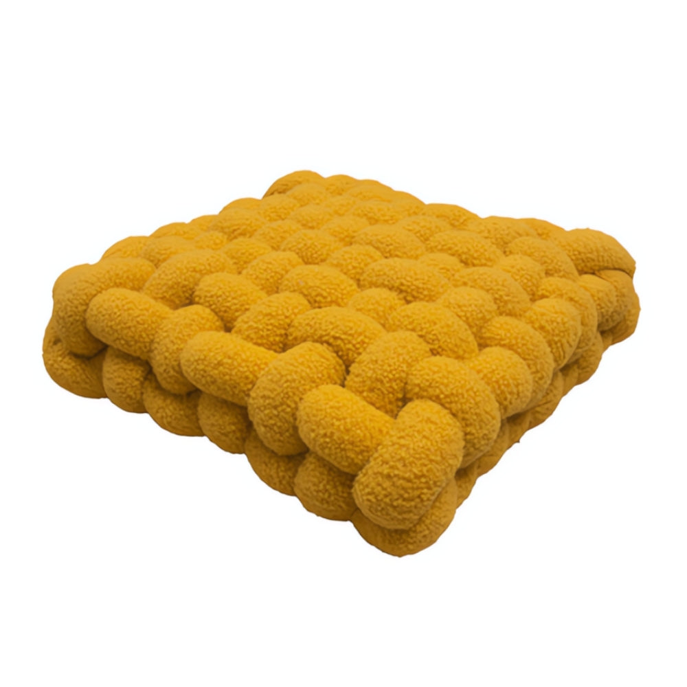 Cushion Knot Boucle Lamb Velvet Cotton Filled