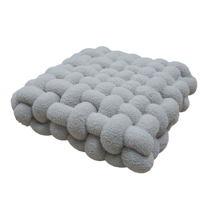 Cushion Knot Boucle Lamb Velvet Cotton Filled