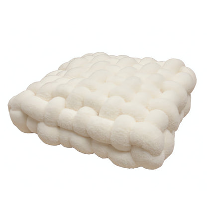 Cushion Knot Boucle Lamb Velvet Cotton Filled