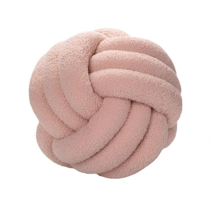Cushion Knotted Flower Lambswool Plush Fill & Machine Washable