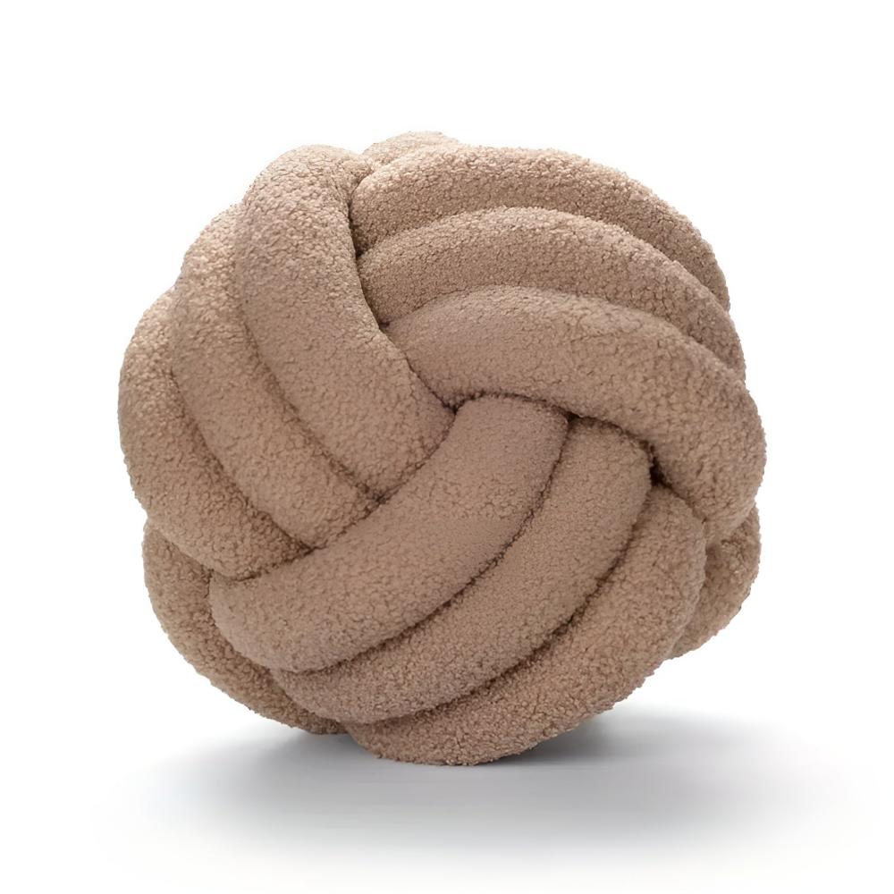 Cushion Knotted Flower Lambswool Plush Fill & Machine Washable