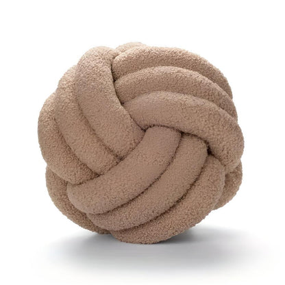 Cushion Knotted Flower Lambswool Plush Fill & Machine Washable
