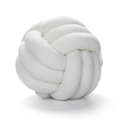 Cushion Knotted Flower Lambswool Plush Fill & Machine Washable