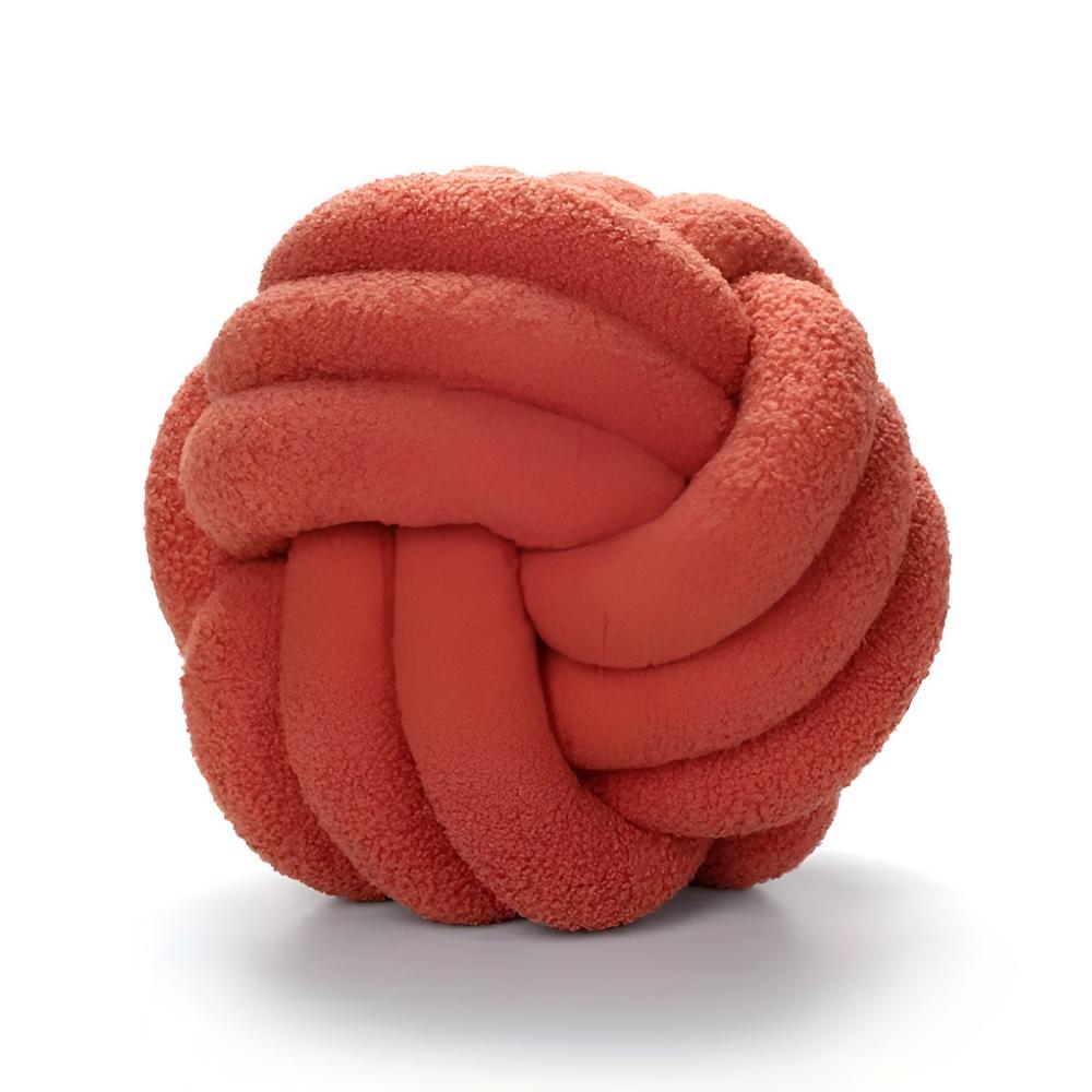 Cushion Knotted Flower Lambswool Plush Fill & Machine Washable