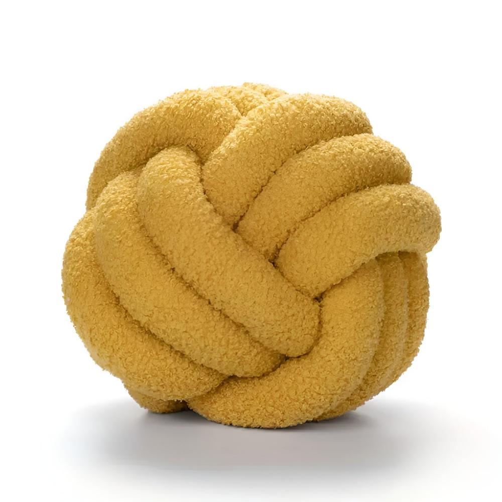 Cushion Knotted Flower Lambswool Plush Fill & Machine Washable