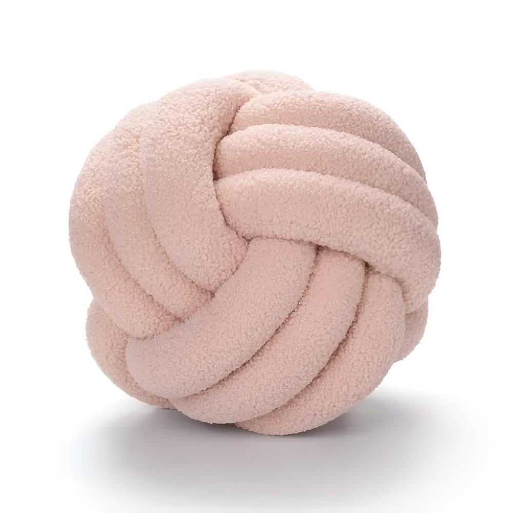 Cushion Knotted Flower Lambswool Plush Fill & Machine Washable