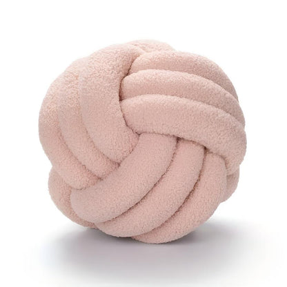 Cushion Knotted Flower Lambswool Plush Fill & Machine Washable