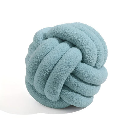 Cushion Knotted Flower Lambswool Plush Fill & Machine Washable