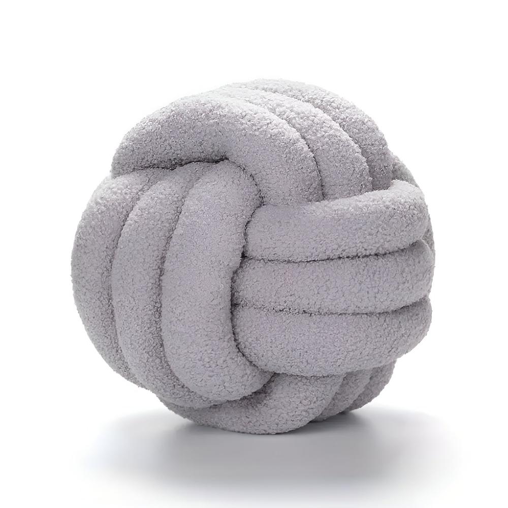 Cushion Knotted Flower Lambswool Plush Fill & Machine Washable