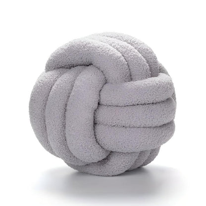 Cushion Knotted Flower Lambswool Plush Fill & Machine Washable