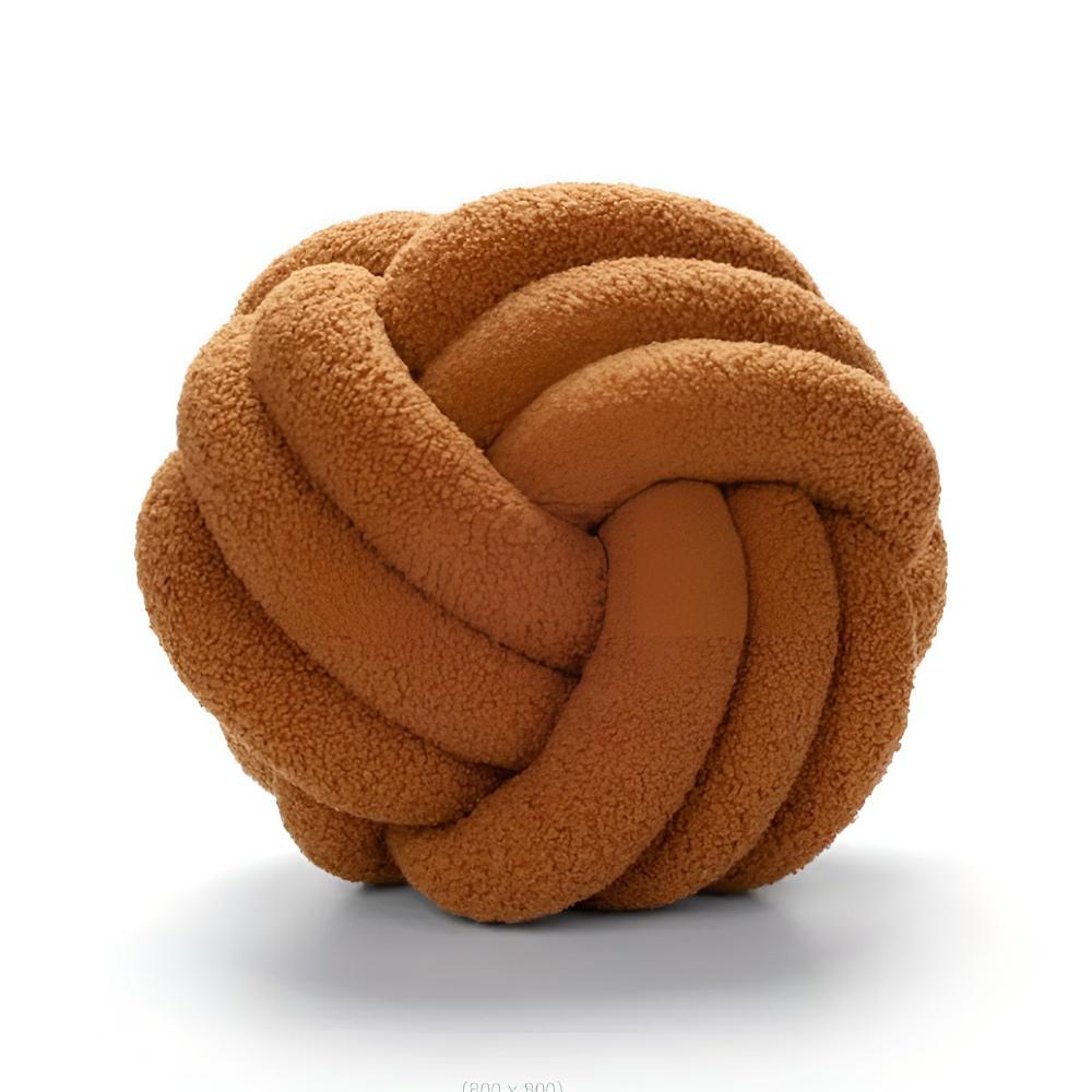 Cushion Knotted Flower Lambswool Plush Fill & Machine Washable