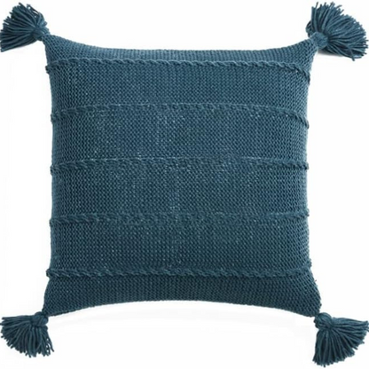 Cushion Nordic Knit Tassels Acrylic Cover & Hidden Zipper