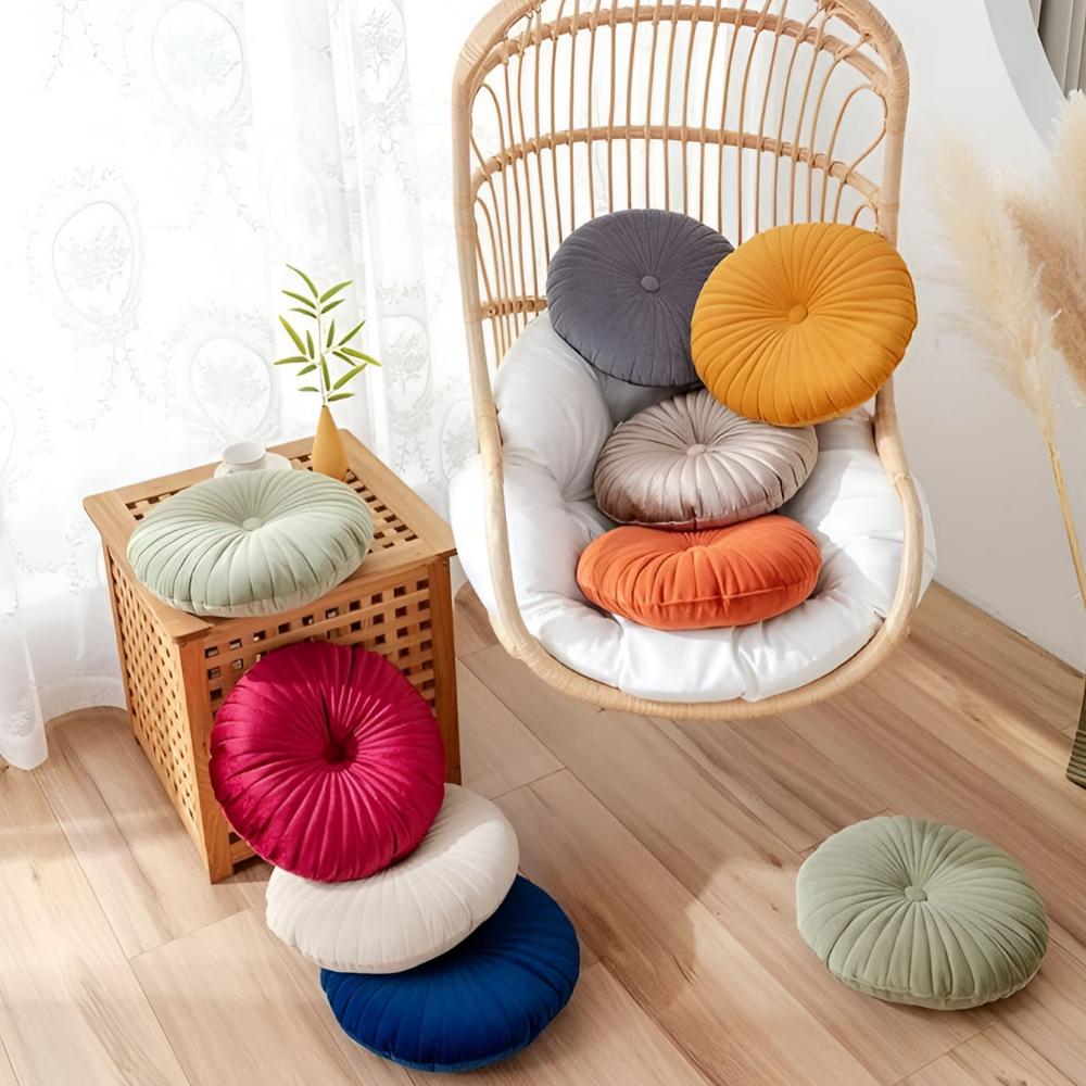 Cushion Pumpkin Shaped Plush Polyester 14 Inch