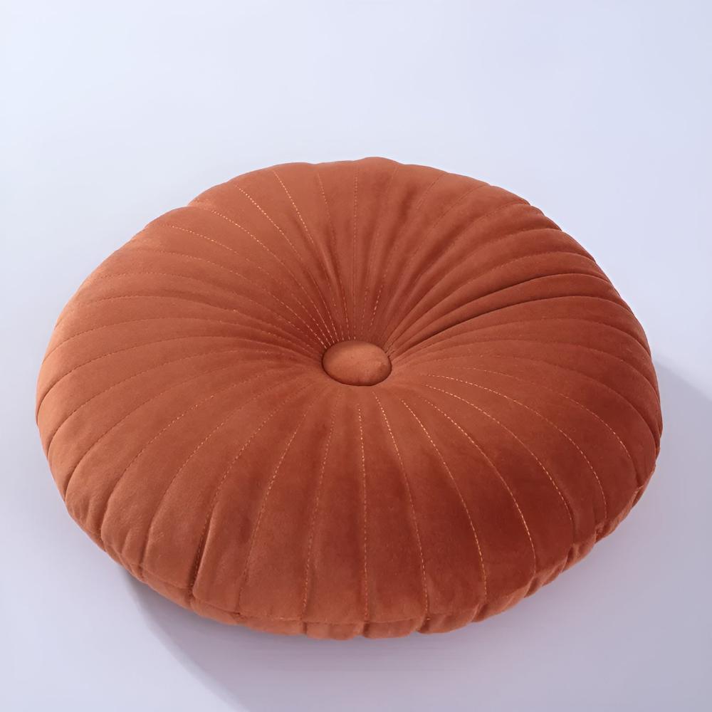 Cushion Pumpkin Shaped Plush Polyester 14 Inch