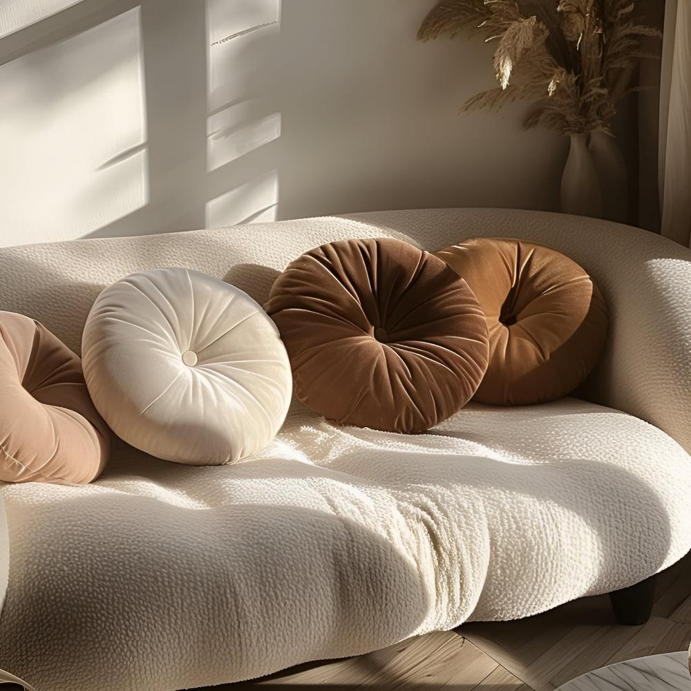 Cushion Pumpkin Shaped Plush Polyester 14 Inch