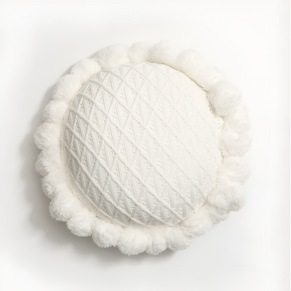 Cushion Sunflower Weave Pom-Pom Trim