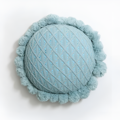 Cushion Sunflower Weave Pom-Pom Trim