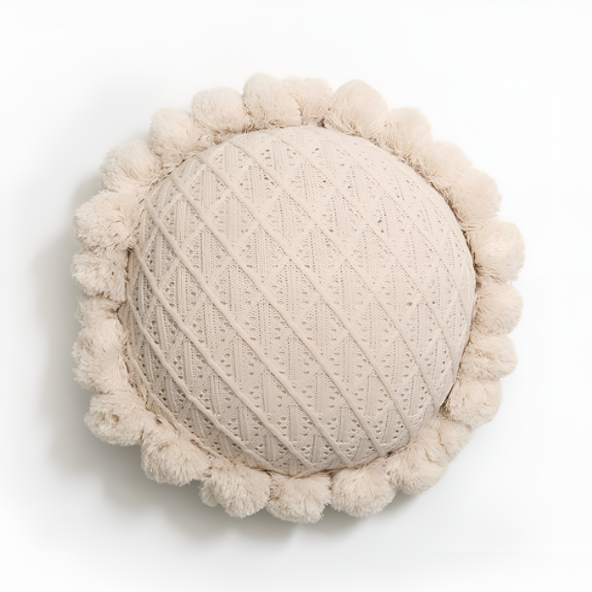 Cushion Sunflower Weave Pom-Pom Trim