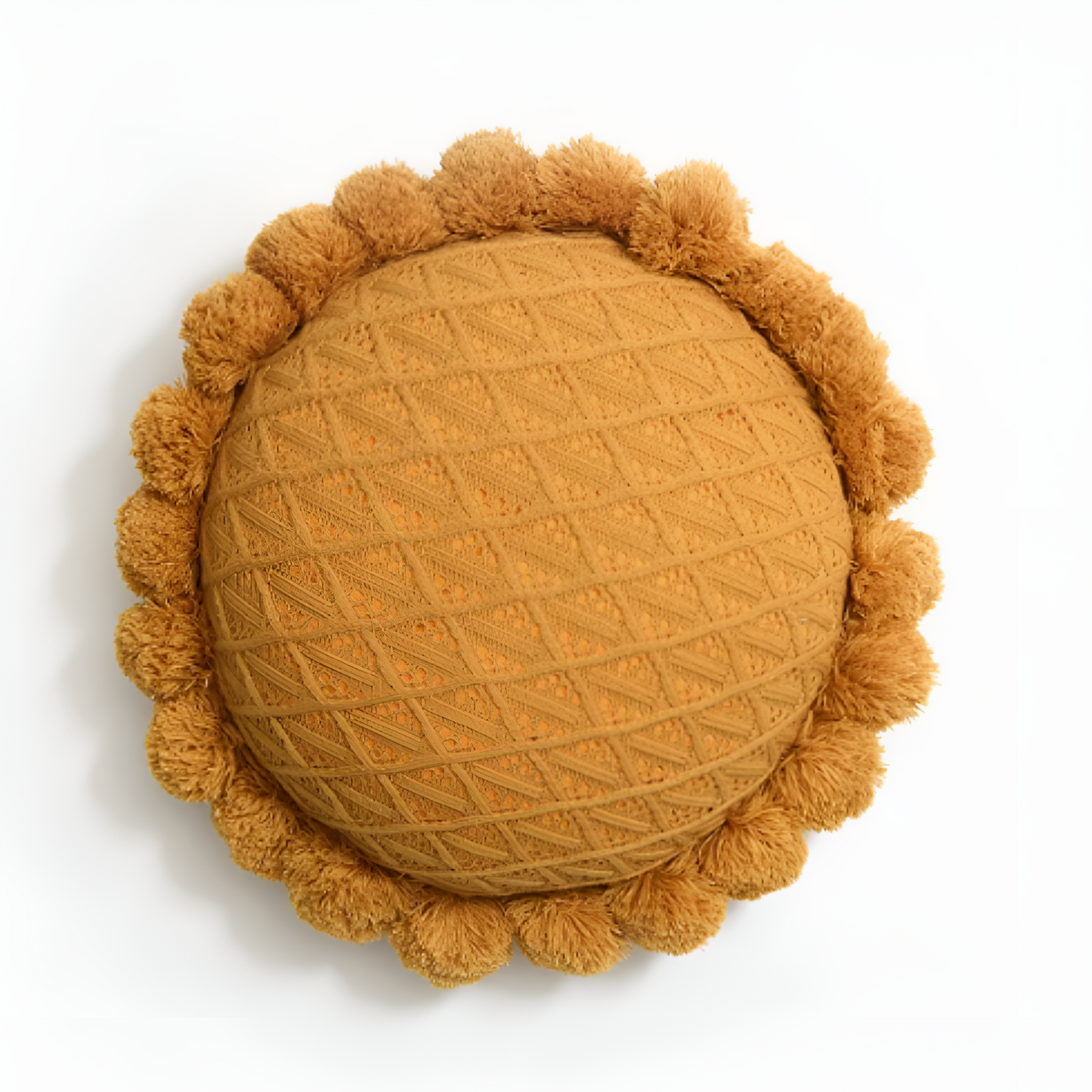 Cushion Sunflower Weave Pom-Pom Trim