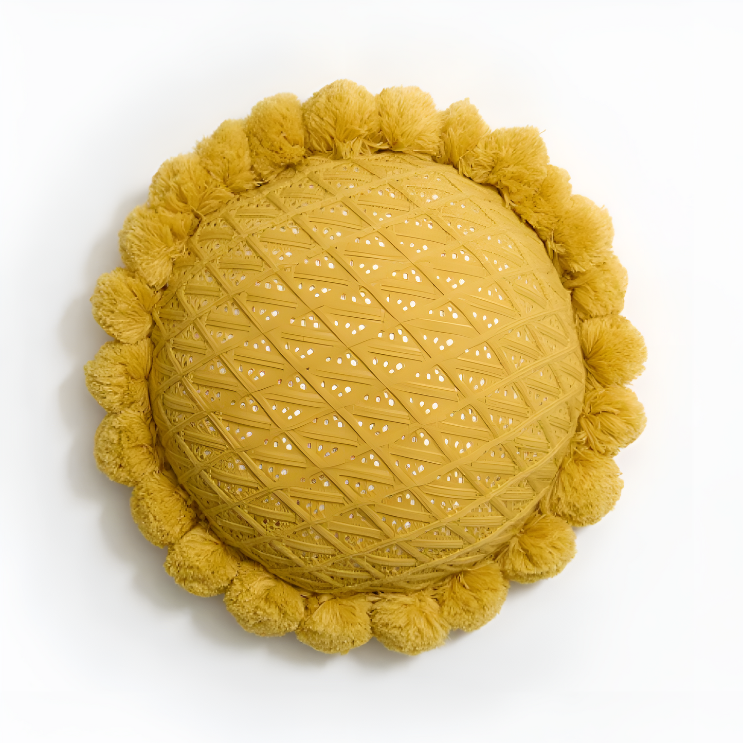 Cushion Sunflower Weave Pom-Pom Trim