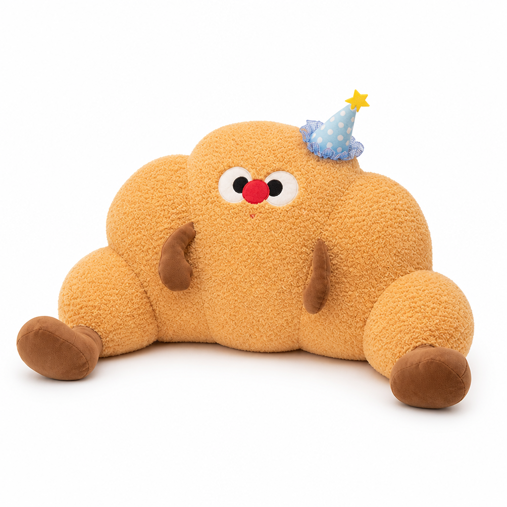 Cute Face Character Plush-Cover Pillow