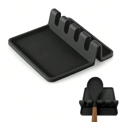 Cutlery Holder Multi-Slot Drip Tray Heat-Resistant & Space-Saving