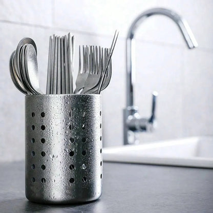 Cutlery Organizer Stainless Steel Drain Tray