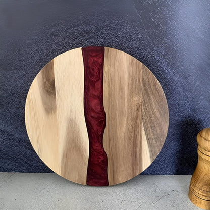 Cutting Board Acacia Wood Epoxy Resin Wave