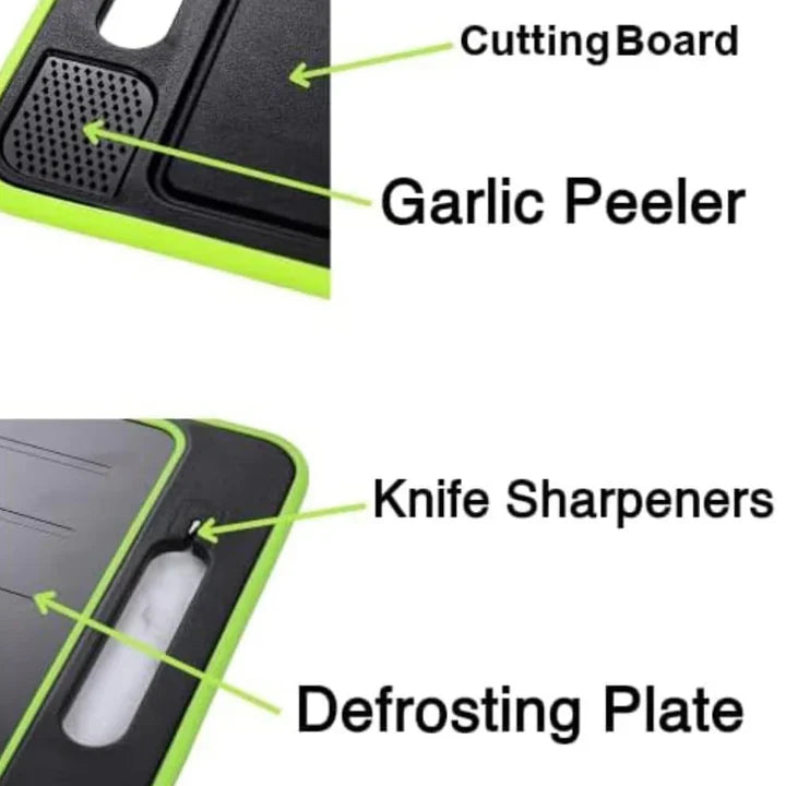 Cutting Board & Defrosting Tray Aluminium Non-Slip 4-In-1 Design