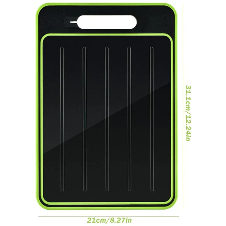 Cutting Board & Defrosting Tray Aluminium Non-Slip 4-In-1 Design