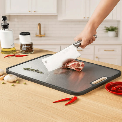 Cutting Board Titanium Double-Sided Non-Slip & Juice Groove