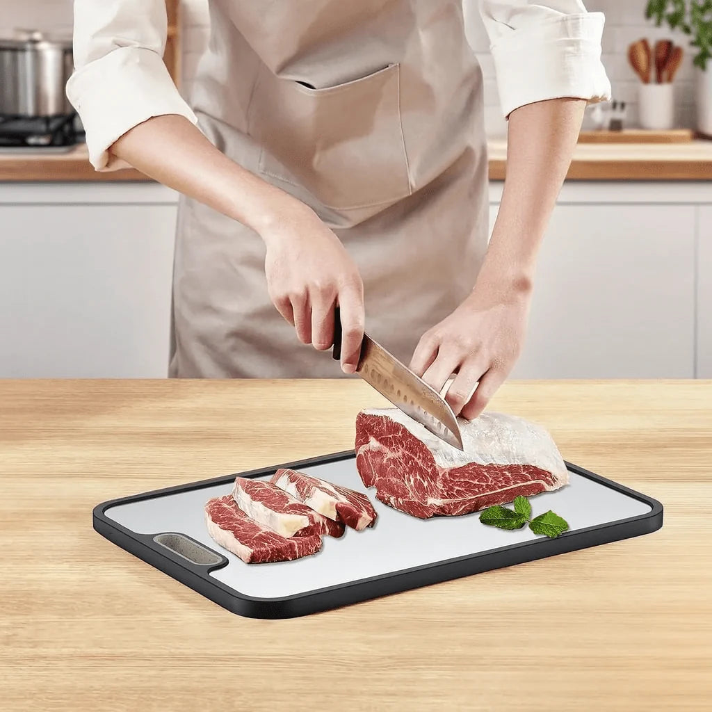 Cutting Board Titanium Double-Sided Non-Slip & Juice Groove