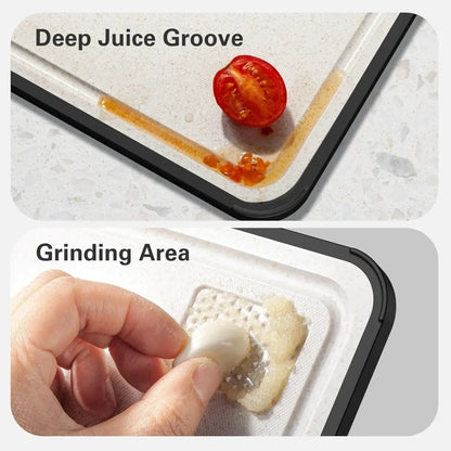 Cutting Board Titanium Double-Sided Non-Slip & Juice Groove