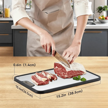 Cutting Board Titanium Double-Sided Non-Slip & Juice Groove
