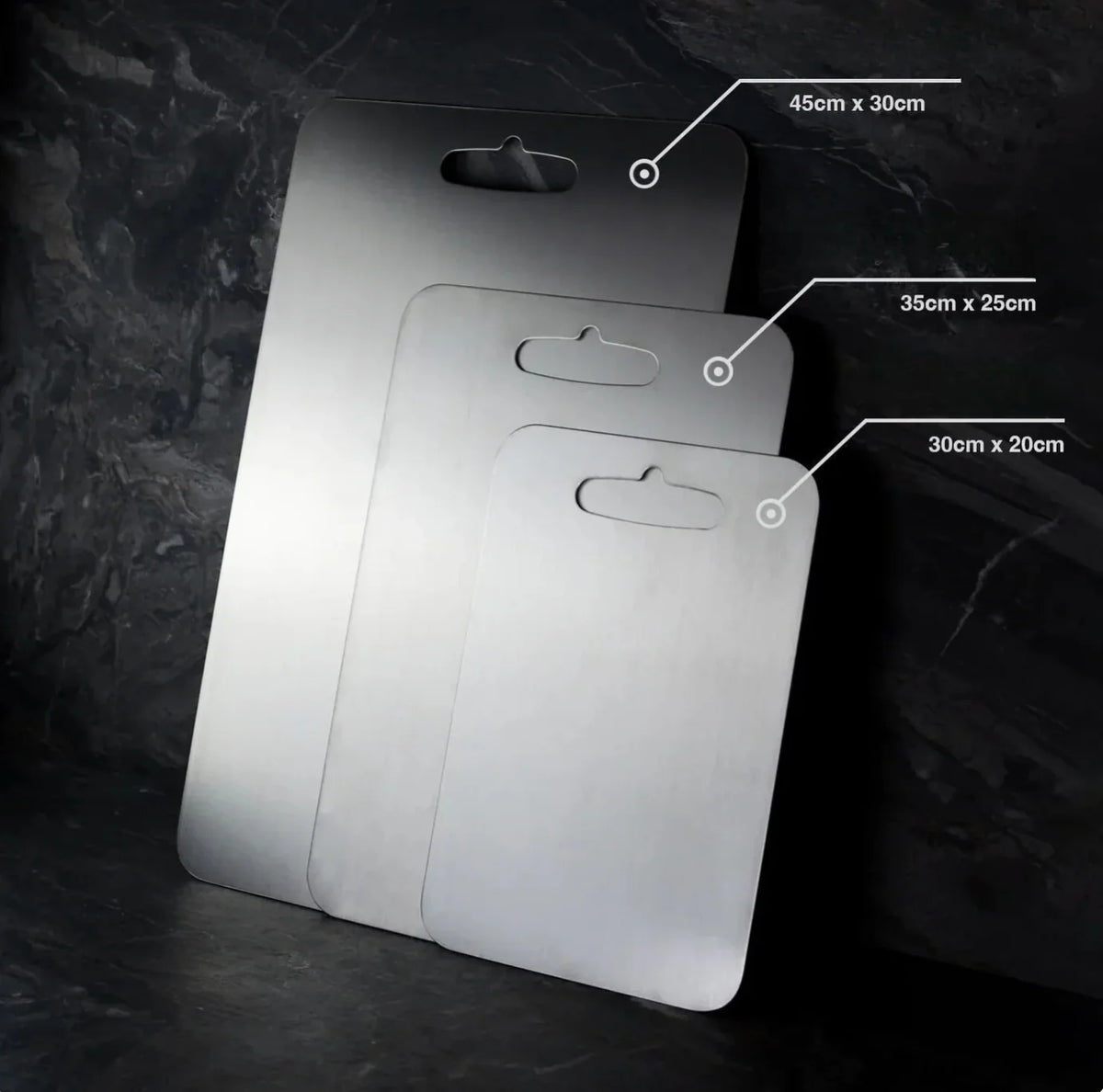 Cutting Board Titanium Nonporous Scratch-Resistant Dishwasher-Safe