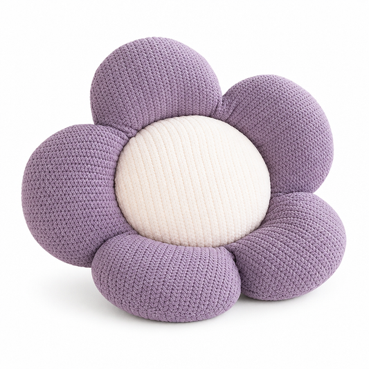 Daisy-Shaped Decorative Machine Washable Floor Cushion