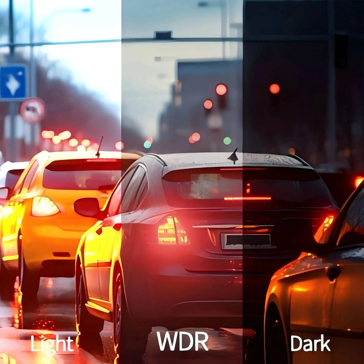Dash Cam 4-Channel Wi-Fi Night Vision