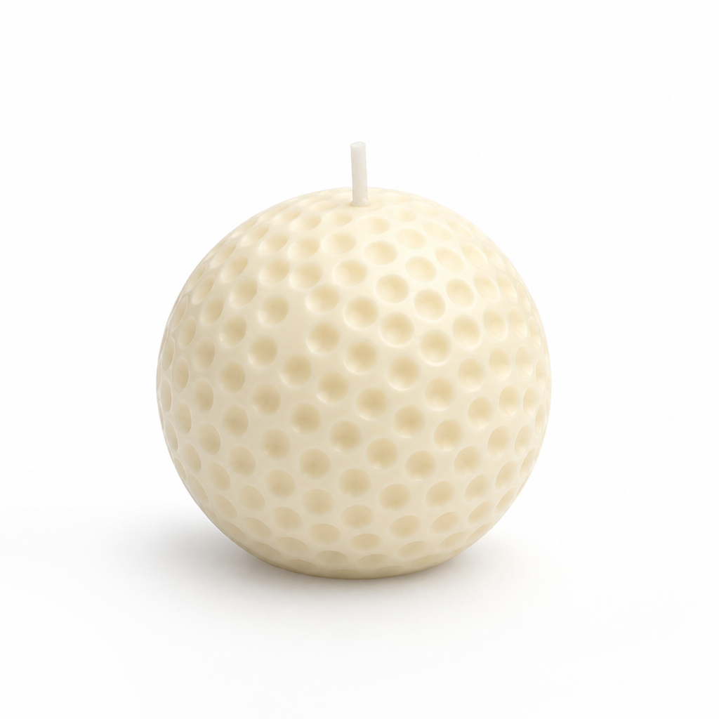 Decorative Geometric Golf Ball Scented Candle