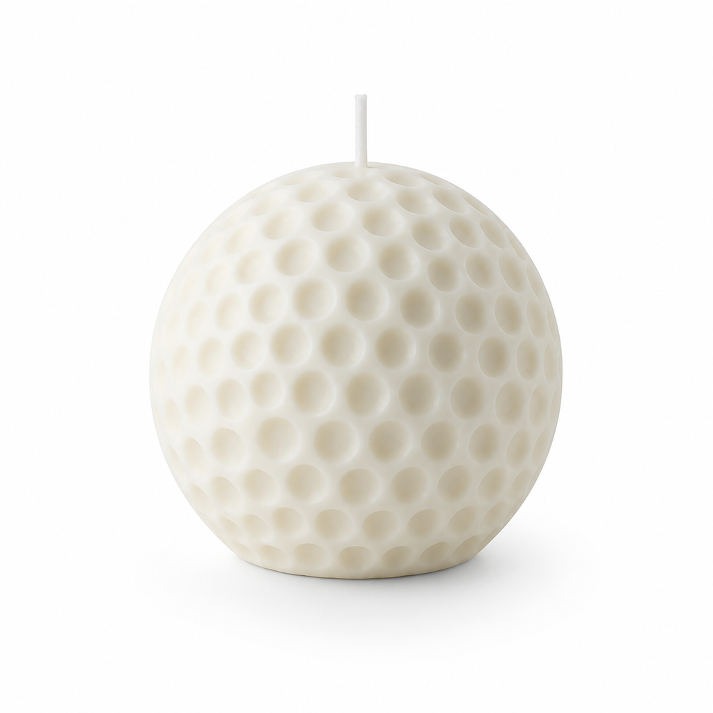 Decorative Geometric Golf Ball Scented Candle