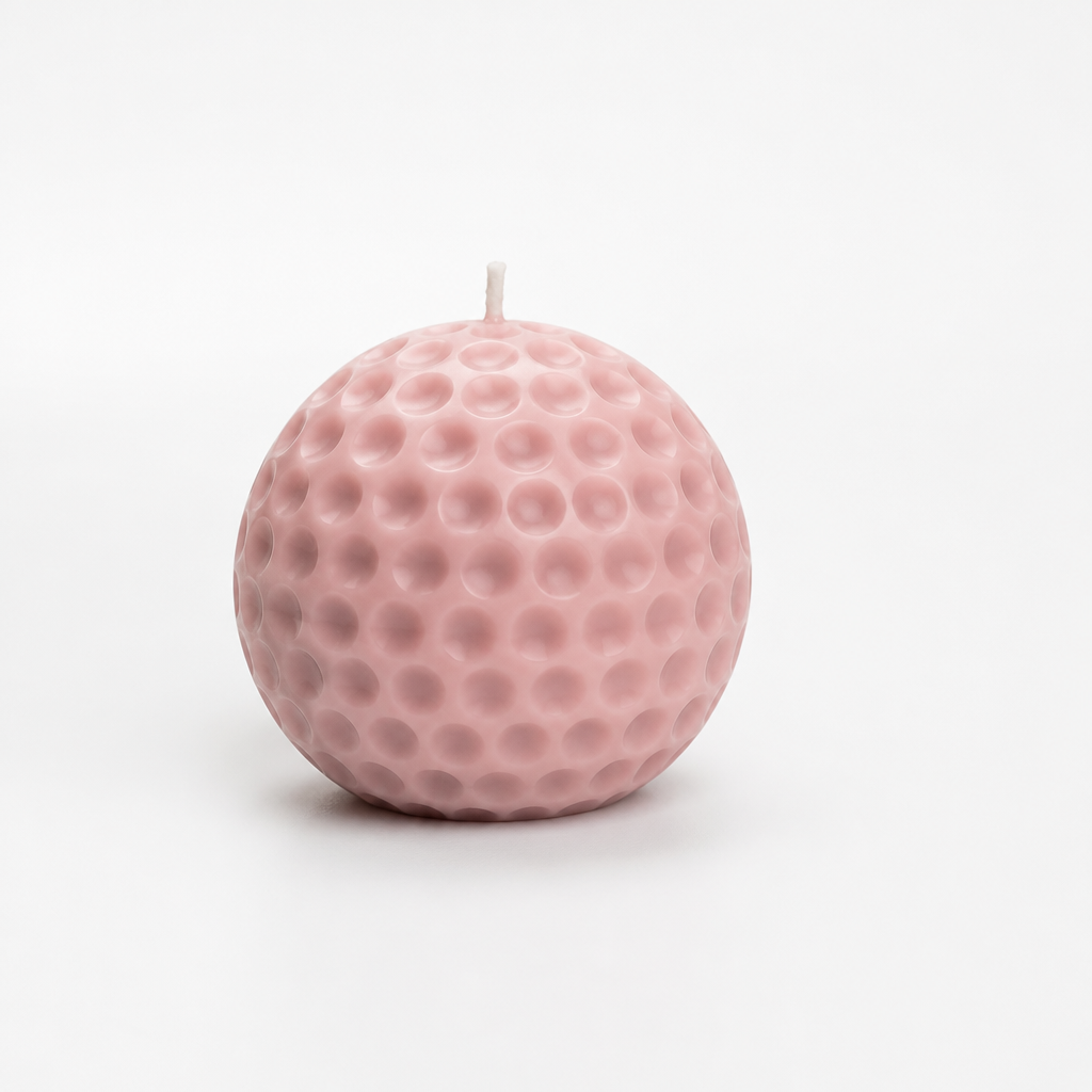 Decorative Geometric Golf Ball Scented Candle