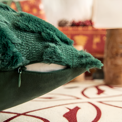 Decorative Pillowcase Ultra-Soft & Fluffy Christmas Tree Pattern