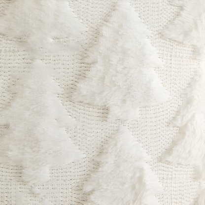 Decorative Pillowcase Ultra-Soft & Fluffy Christmas Tree Pattern